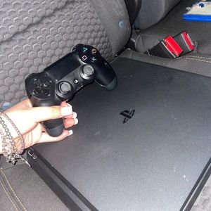PS4 with controller